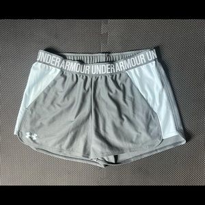 Light Blue and Gray Under Armour Shorts